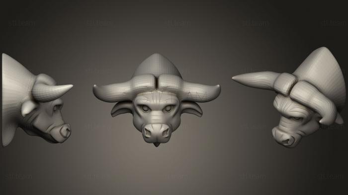 3D model Bull Head Trophy (STL)
